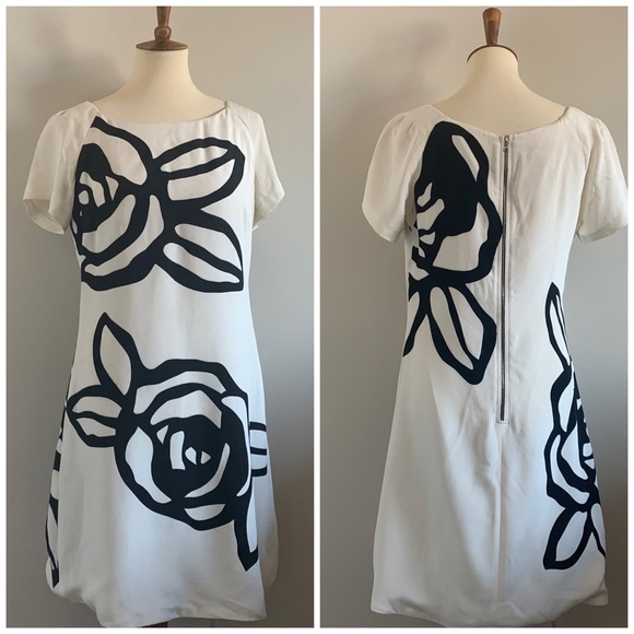Phoebe couture white silk shift dress, size 12 - Picture 1 of 8